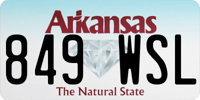 AR license plate 849WSL