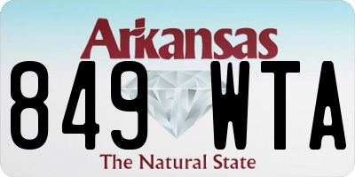 AR license plate 849WTA