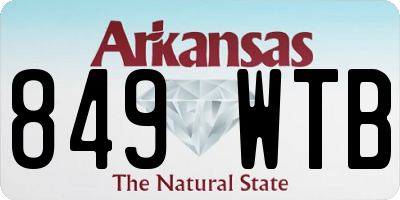AR license plate 849WTB