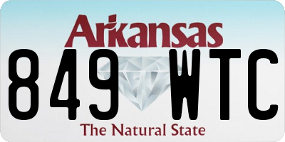 AR license plate 849WTC