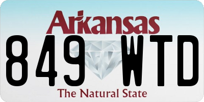 AR license plate 849WTD