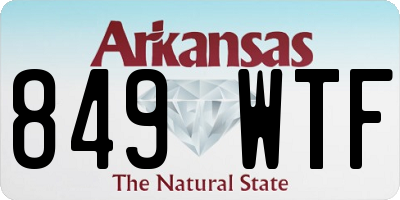 AR license plate 849WTF