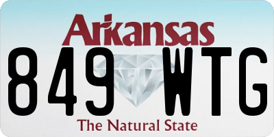 AR license plate 849WTG