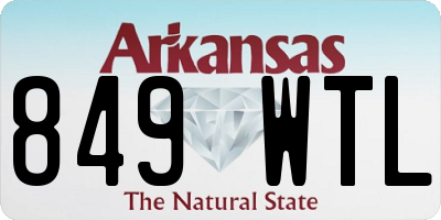 AR license plate 849WTL