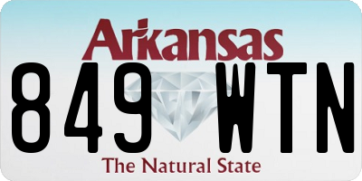 AR license plate 849WTN