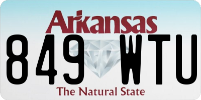 AR license plate 849WTU
