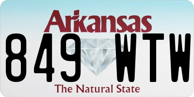 AR license plate 849WTW
