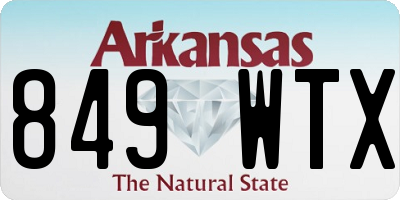 AR license plate 849WTX