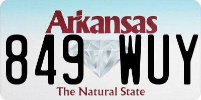 AR license plate 849WUY