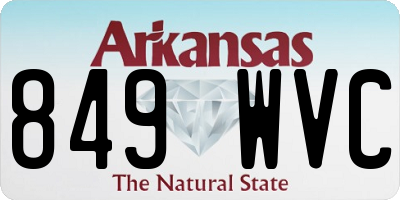 AR license plate 849WVC