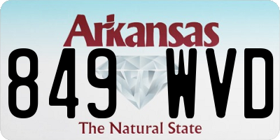 AR license plate 849WVD