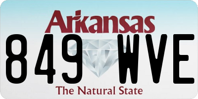 AR license plate 849WVE