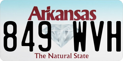 AR license plate 849WVH