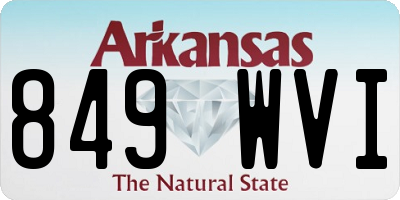 AR license plate 849WVI