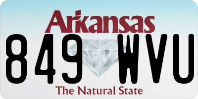 AR license plate 849WVU