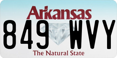 AR license plate 849WVY