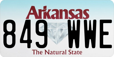 AR license plate 849WWE