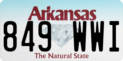 AR license plate 849WWI