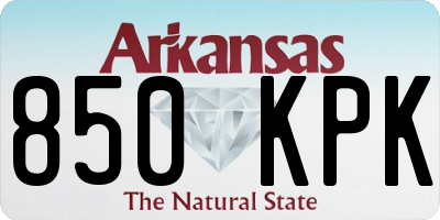 AR license plate 850KPK