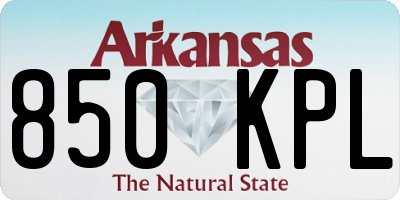 AR license plate 850KPL