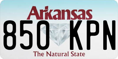 AR license plate 850KPN