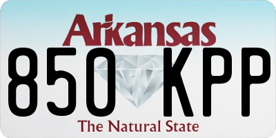 AR license plate 850KPP