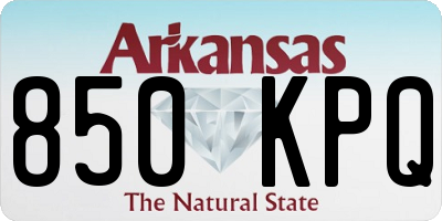 AR license plate 850KPQ