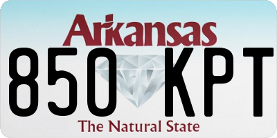 AR license plate 850KPT