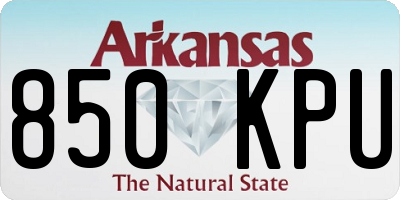 AR license plate 850KPU