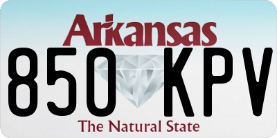 AR license plate 850KPV