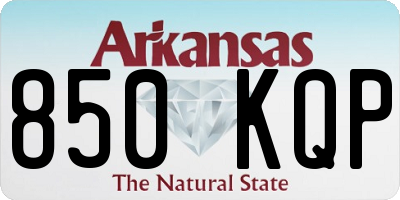 AR license plate 850KQP