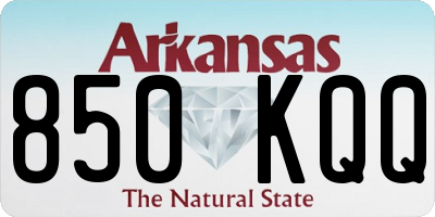 AR license plate 850KQQ