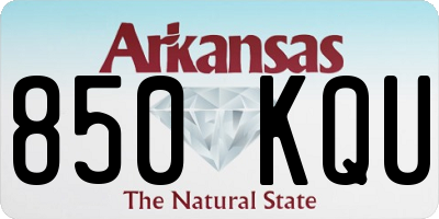 AR license plate 850KQU