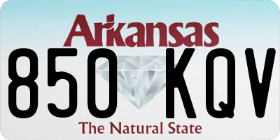 AR license plate 850KQV