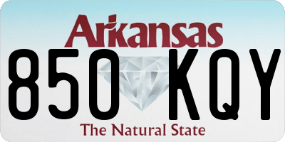AR license plate 850KQY