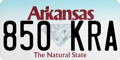 AR license plate 850KRA