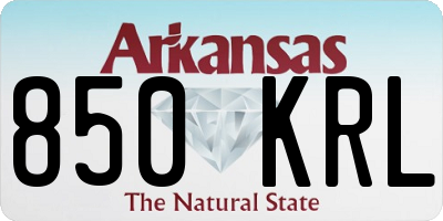AR license plate 850KRL