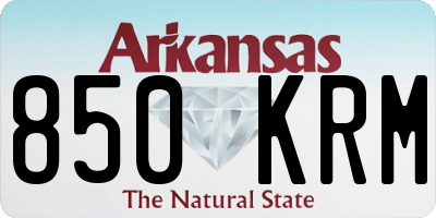 AR license plate 850KRM