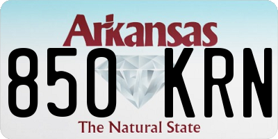 AR license plate 850KRN