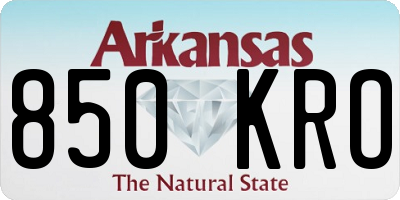 AR license plate 850KRO