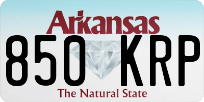 AR license plate 850KRP