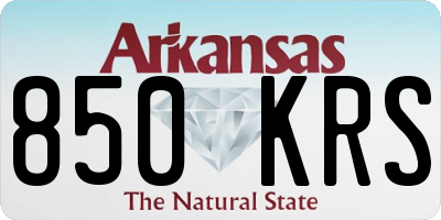 AR license plate 850KRS