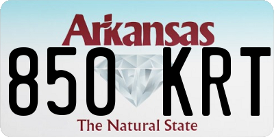 AR license plate 850KRT