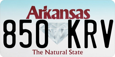 AR license plate 850KRV