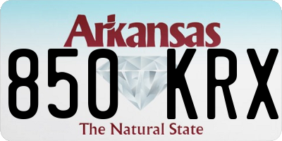 AR license plate 850KRX
