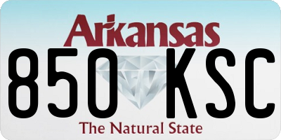 AR license plate 850KSC