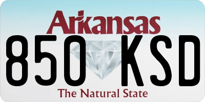 AR license plate 850KSD