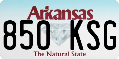AR license plate 850KSG