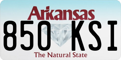 AR license plate 850KSI