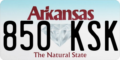 AR license plate 850KSK